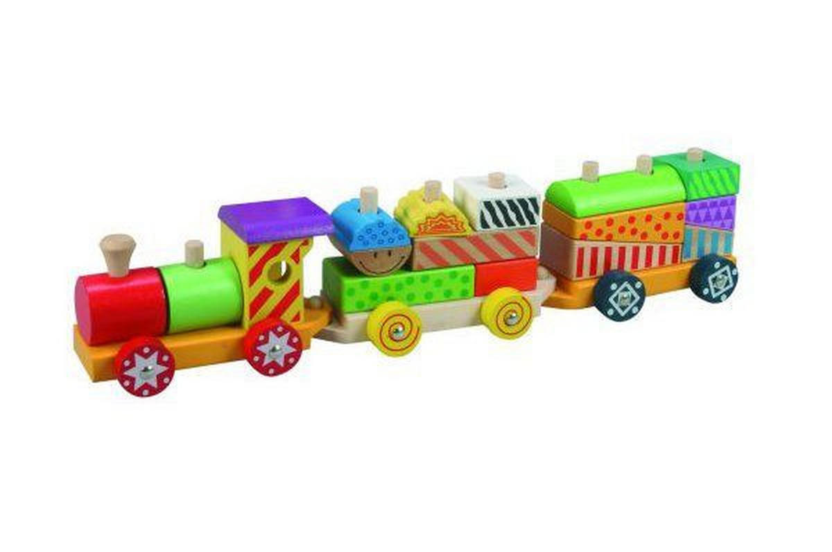 EISENBAHN - Multicolor, Basics, Holz (42.3/8.8/10.3cm) - Simba