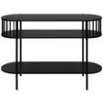 KONSOLENTISCH Schwarz  - Schwarz, Trend, Holzwerkstoff/Metall (110/39/76cm) - Xora