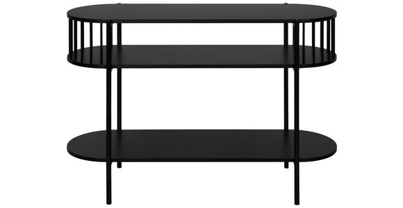 KONSOLENTISCH Schwarz  - Schwarz, Trend, Holzwerkstoff/Metall (110/39/76cm) - Xora