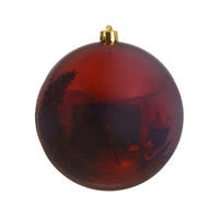 KUGLICA ZA BOR - boje crnog vina, Basics, plastika (40cm) - X-Mas