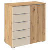 KOMMODE  in 80/84/40 cm  - Champagner/Silberfarben, MODERN, Holzwerkstoff/Metall (80/84/40cm) - Rauch Möbel