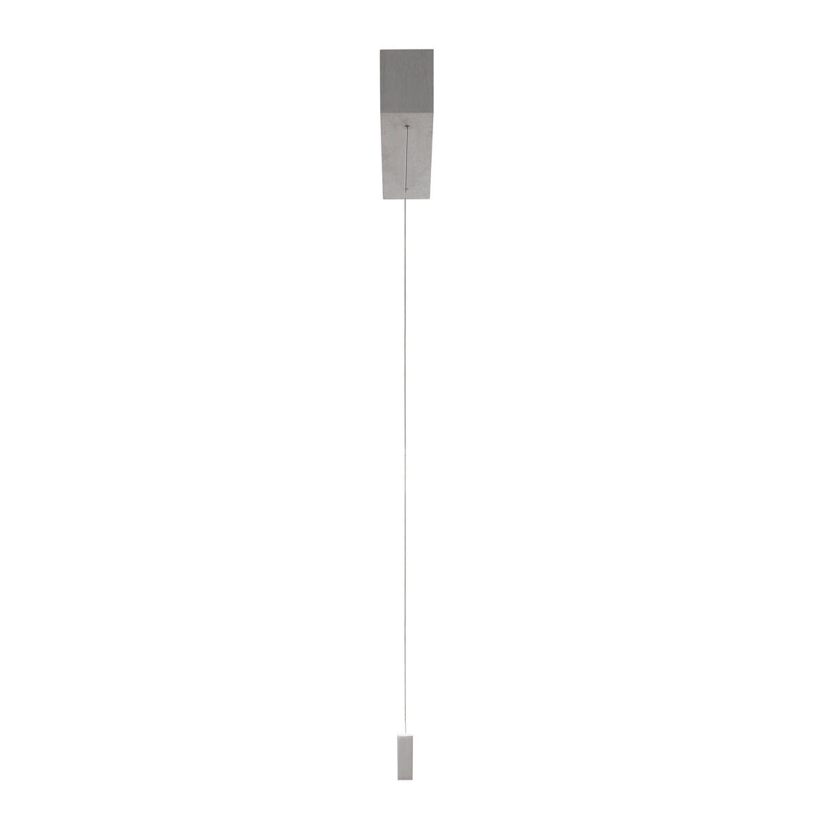 LED-HÄNGELEUCHTE Aera 143/180/9,5 cm  - Nickelfarben, Design, Metall (143/180/9,5cm) - Grossmann