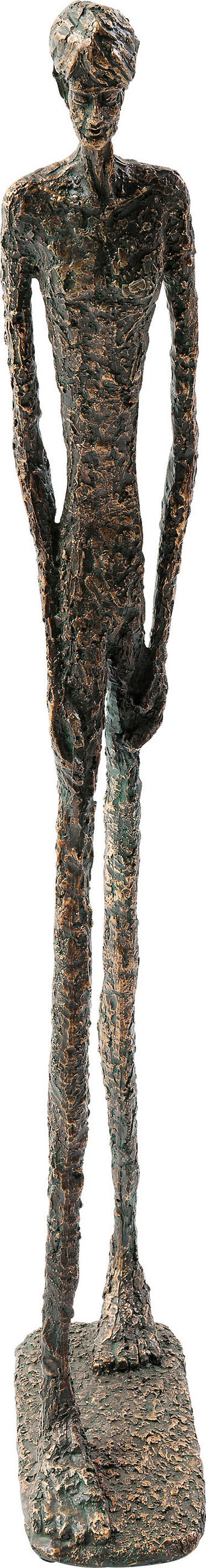 SKULPTUR - Schwarz/Bronzefarben, Design, Kunststoff (26/79/11cm) - Kare-Design