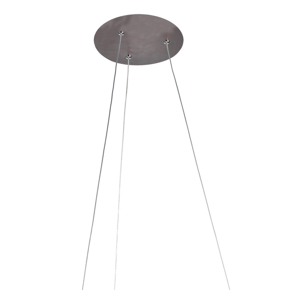 LED-HÄNGELEUCHTE ANELLO 50/50/120 cm   - Hellbraun/Weiß, Design, Metall (50/50/120cm)