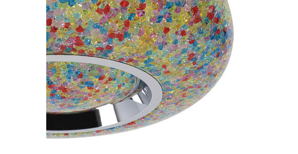 LED-DECKENLEUCHTE 38/8 cm   - Chromfarben/Multicolor, Trend, Kunststoff/Metall (38/8cm) - Novel