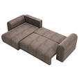 ECKSOFA in Cord Braun  - Schwarz/Braun, MODERN, Kunststoff/Textil (150/245cm) - Carryhome