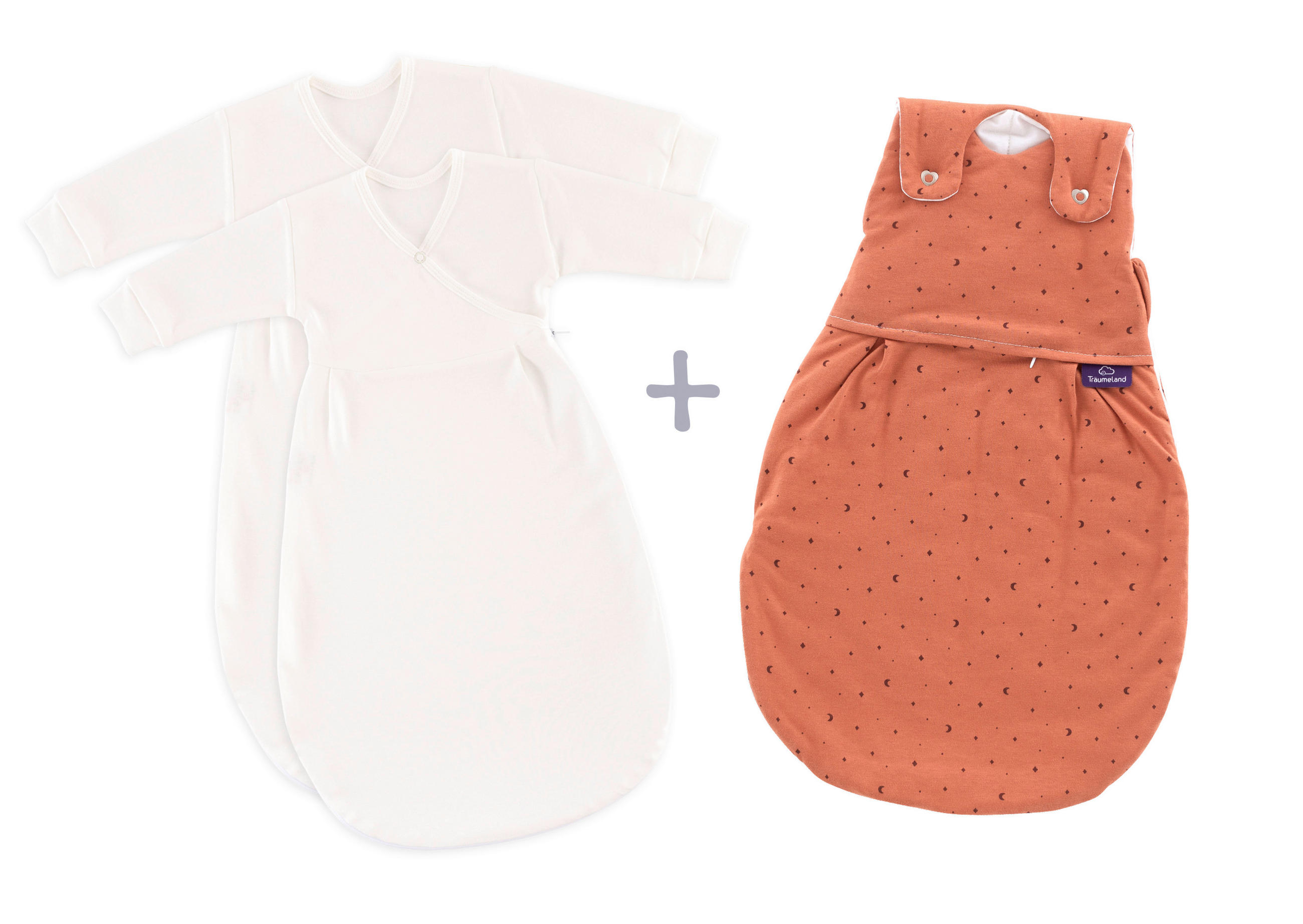 BABYSCHLAFSACKSET LIEBMICH SET 56/62  - Rostfarben, Basics, Textil (56/62null) - Träumeland