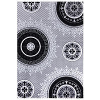 LÄUFER 80/300 cm Eleysa Grau, Schwarz, Weiß  - Schwarz/Weiß, Trend, Textil (80/300cm)