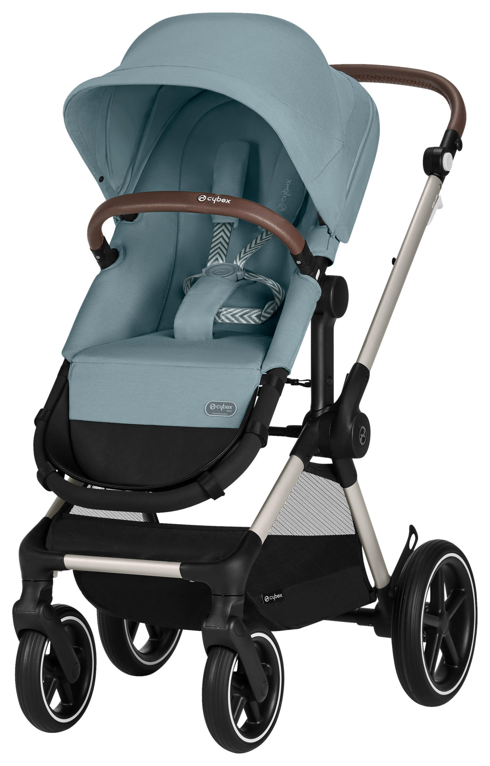 KINDERWAGENSET Eos Lux  - Alufarben/Hellblau, Basics, Textil/Metall (85/61/116cm) - Cybex