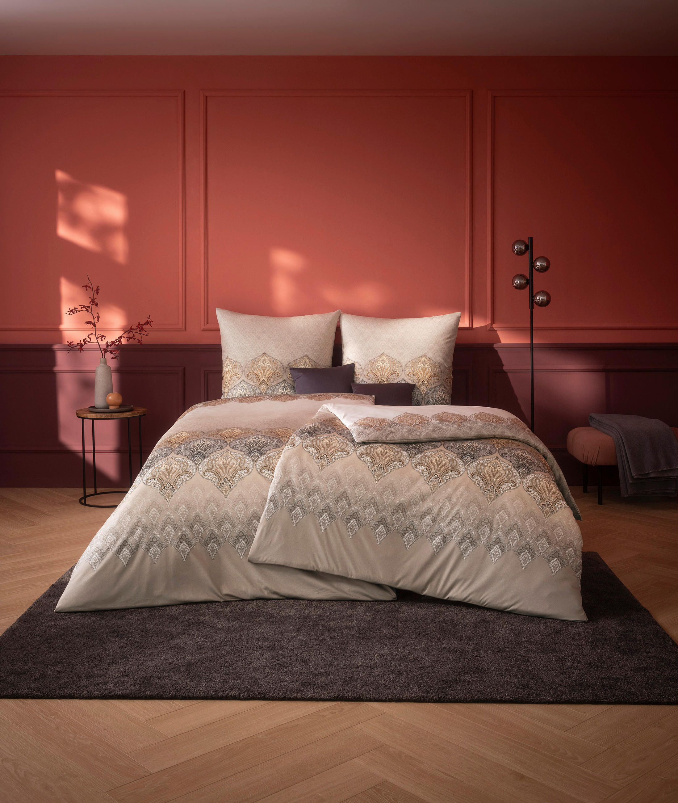 BETTWÄSCHE Atelier Interlock-Jersey 155/220 cm  - Grau, Design, Textil (155/220cm) - Estella