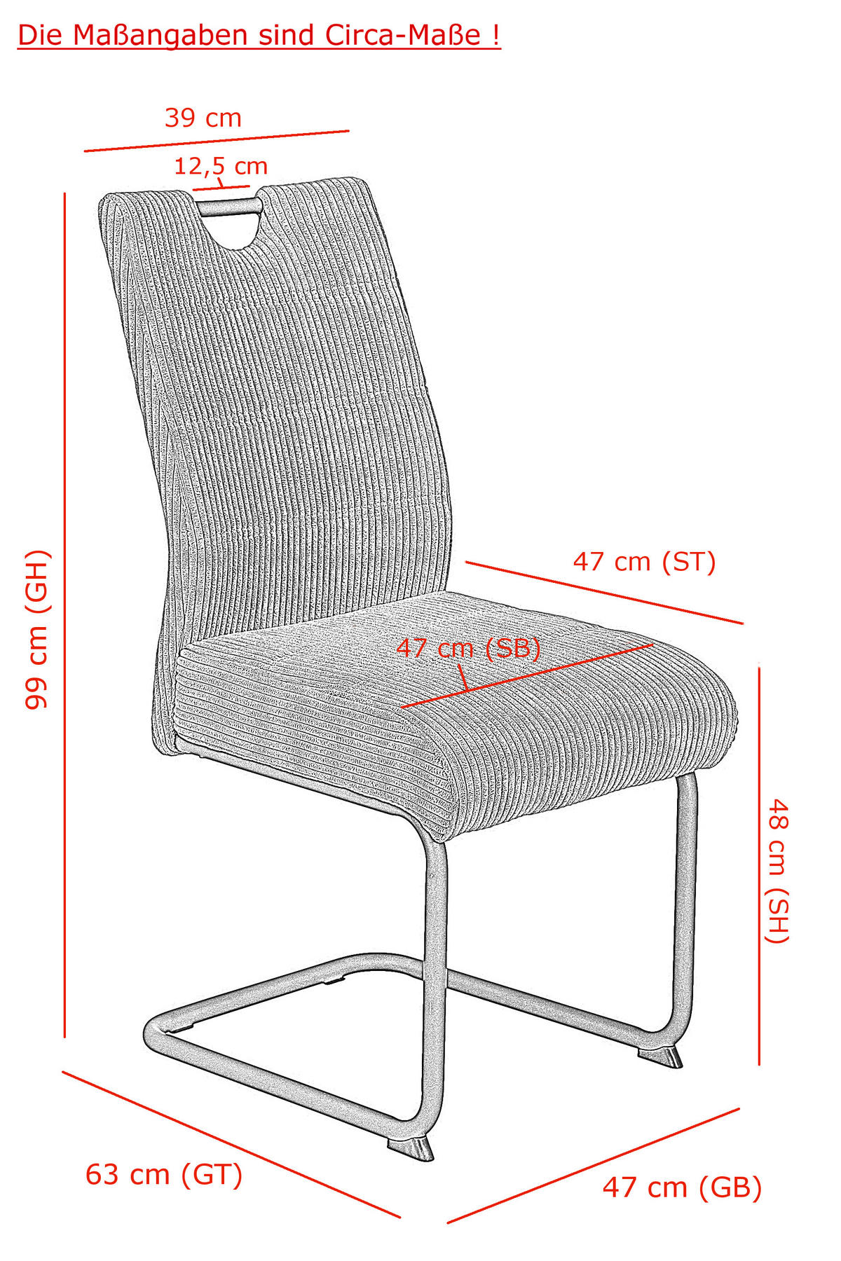 SCHWINGSTUHL-SET 2 Stück  in Stahl Cord  - Anthrazit, MODERN, Textil/Metall (47/99/63cm) - MID.YOU