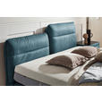 BOXSPRINGBETT 180/200 cm  in Blau  - Blau/Schwarz, Design, Textil/Metall (180/200cm) - Johann Jakob