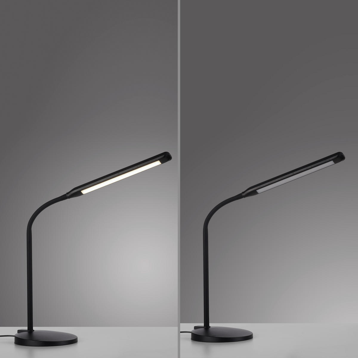 STONA LED LAMPA - crna, Osnovno, metal/plastika (39/14,5/64cm)