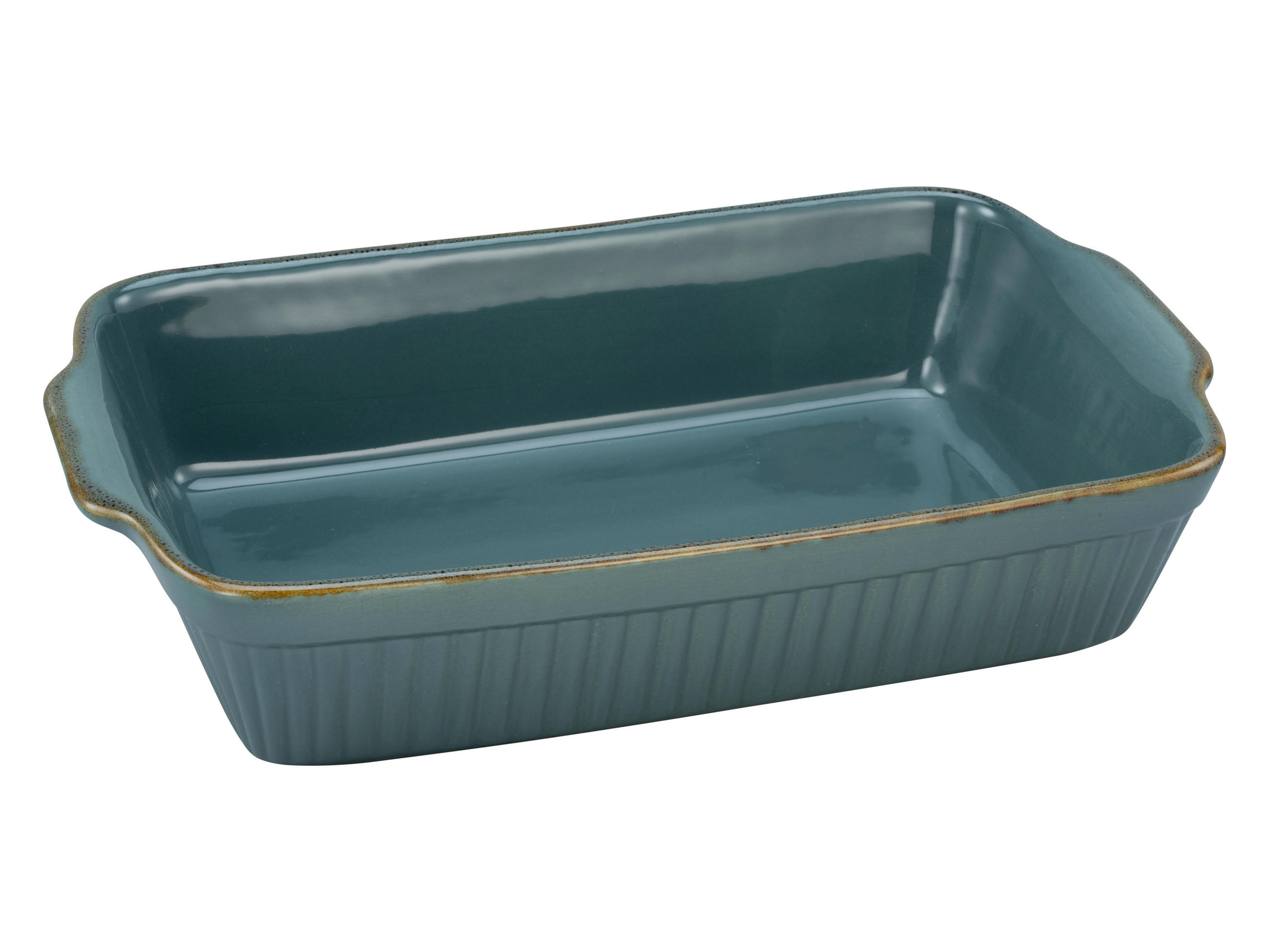 AUFLAUFFORM Keramik Steinzeug  - Petrol, KONVENTIONELL, Keramik (34/20/7,5cm) - Creatable