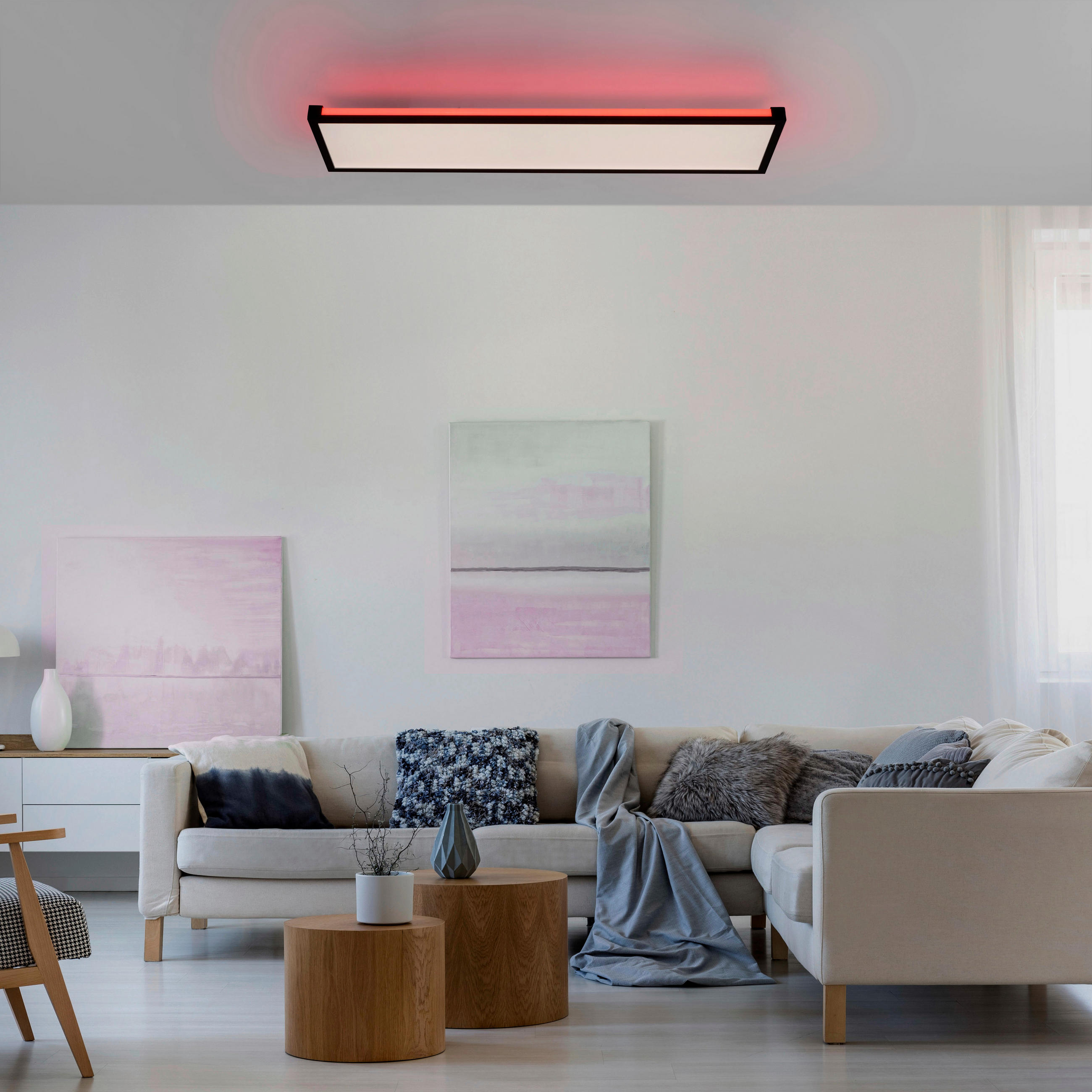 LED-PANEEL 100/25/7,1 cm  - Schwarz, Design, Kunststoff/Metall (100/25/7,1cm)