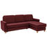 WOHNLANDSCHAFT in Leder Rot - Eichefarben/Rot, KONVENTIONELL, Leder/Holz (245/165cm) - Xora WOHNLANDSCHAFT in Leder Rot - Eichefarben/Rot, KONVENTIONELL, Leder/Holz (245/165cm) - Xora