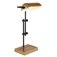 TISCHLEUCHTE 26,5/18,2/50 cm   - Goldfarben/Schwarz, KONVENTIONELL, Metall (26,5/18,2/50cm) - Globo