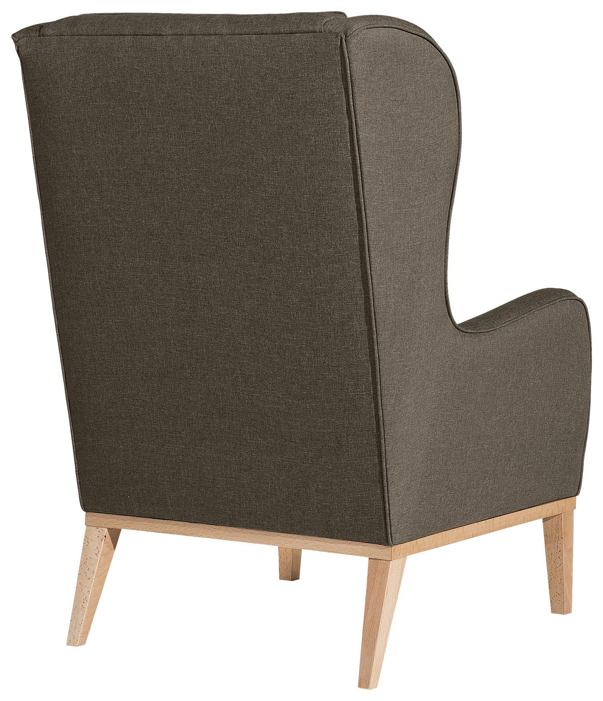 OHRENSESSEL in Flachgewebe Sahara  - Naturfarben/Sahara, Konventionell, Holz/Textil (66/104/78cm) - Max Winzer