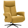 RELAXSESSEL in Textil Currygelb  - Currygelb/Schwarz, Design, Textil/Metall (74/105/82cm) - Welnova