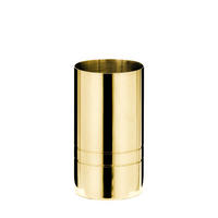 ZAHNPUTZBECHER Metall  - Goldfarben, Basics, Metall (6,2/11,5/6,2cm) - Sadena