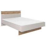 BETT 140/200 cm  in Eichefarben, Sandfarben  - Sandfarben/Eichefarben, KONVENTIONELL, Holzwerkstoff (140/200cm) - Hom`in