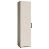 GARDEROBENSCHRANK  in 50/205/40 cm  - Kaschmir/Schwarz, Design, Holzwerkstoff/Kunststoff (50/205/40cm) - Carryhome