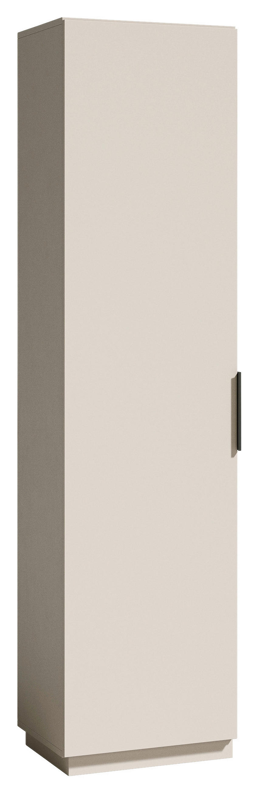 GARDEROBENSCHRANK  in 50/205/40 cm  - Kaschmir/Schwarz, Design, Holzwerkstoff/Kunststoff (50/205/40cm) - Carryhome