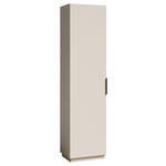 GARDEROBENSCHRANK  in 50/205/40 cm  - Kaschmir/Schwarz, Design, Holzwerkstoff/Kunststoff (50/205/40cm) - Carryhome