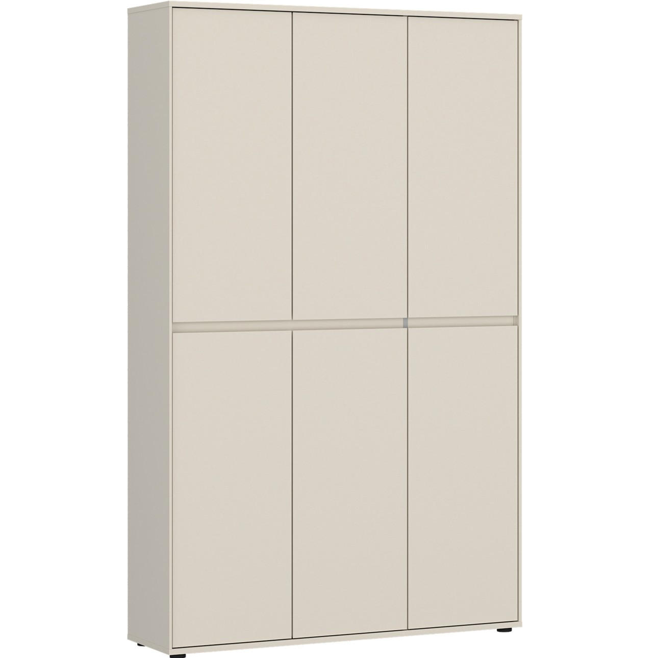 GARDEROBENSCHRANK  in 111,5/185,9/35,3 cm  - Kaschmir, Design, Holzwerkstoff (111,5/185,9/35,3cm) - Livetastic