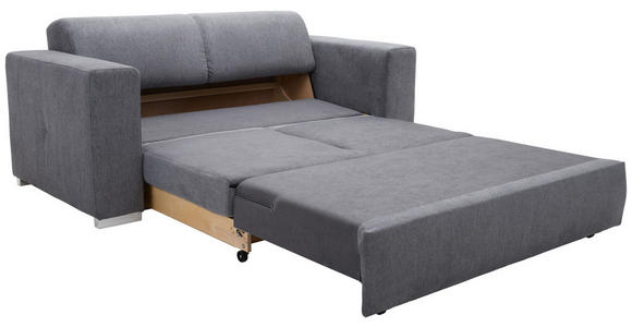SCHLAFSOFA in Chenille Anthrazit  - Anthrazit/Silberfarben, KONVENTIONELL, Kunststoff/Textil (190/81/97,5cm) - Carryhome
