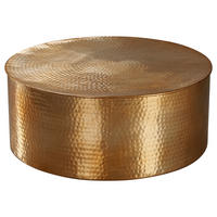 DOHÁNYZÓASZTAL fém 75/75/31 cm   - arany, Lifestyle, fém (75/75/31cm) - MID.YOU