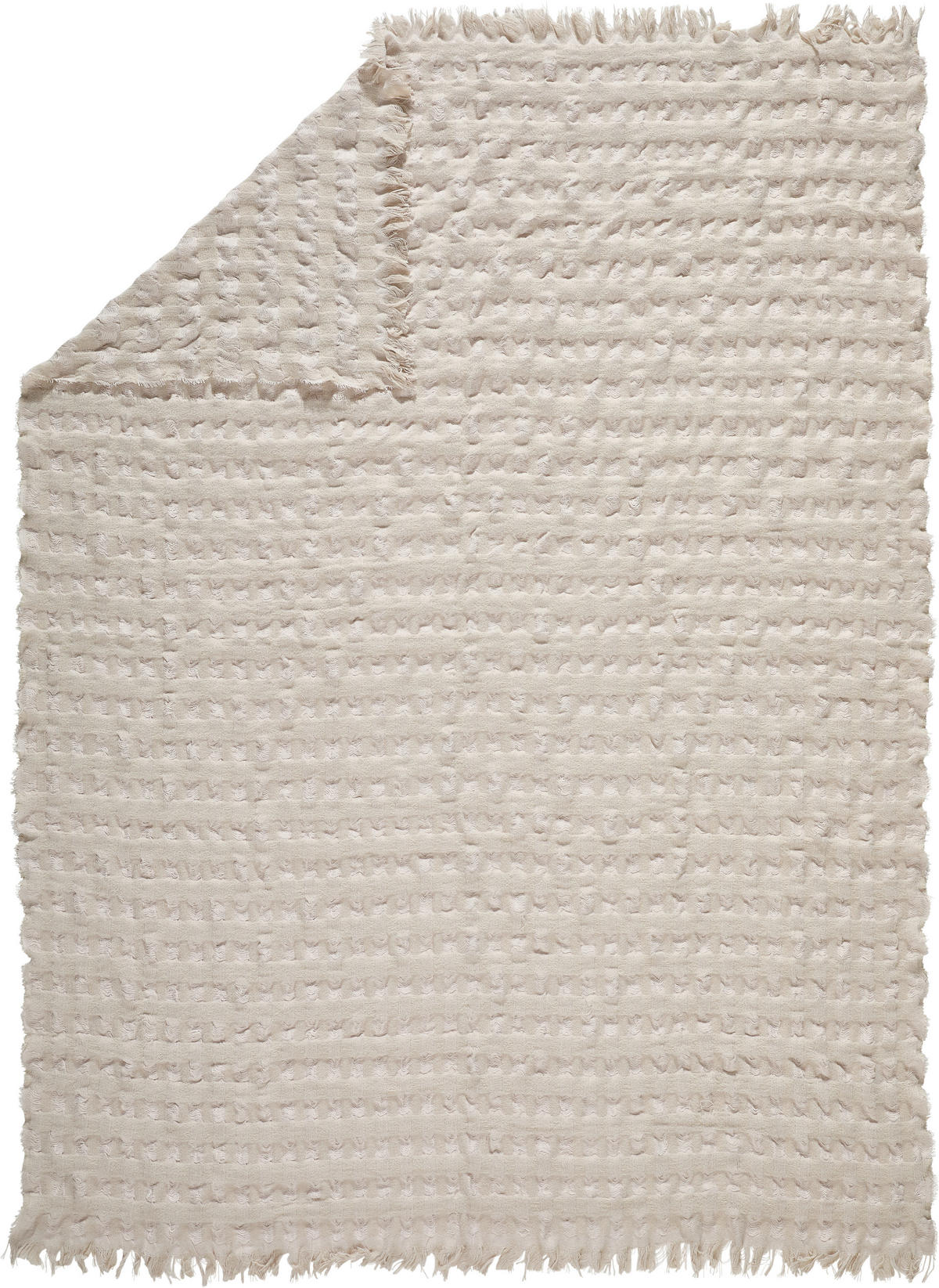 PLAID SOPLO 150/200 cm  - Weiß, Textil (150/200cm) - Novel