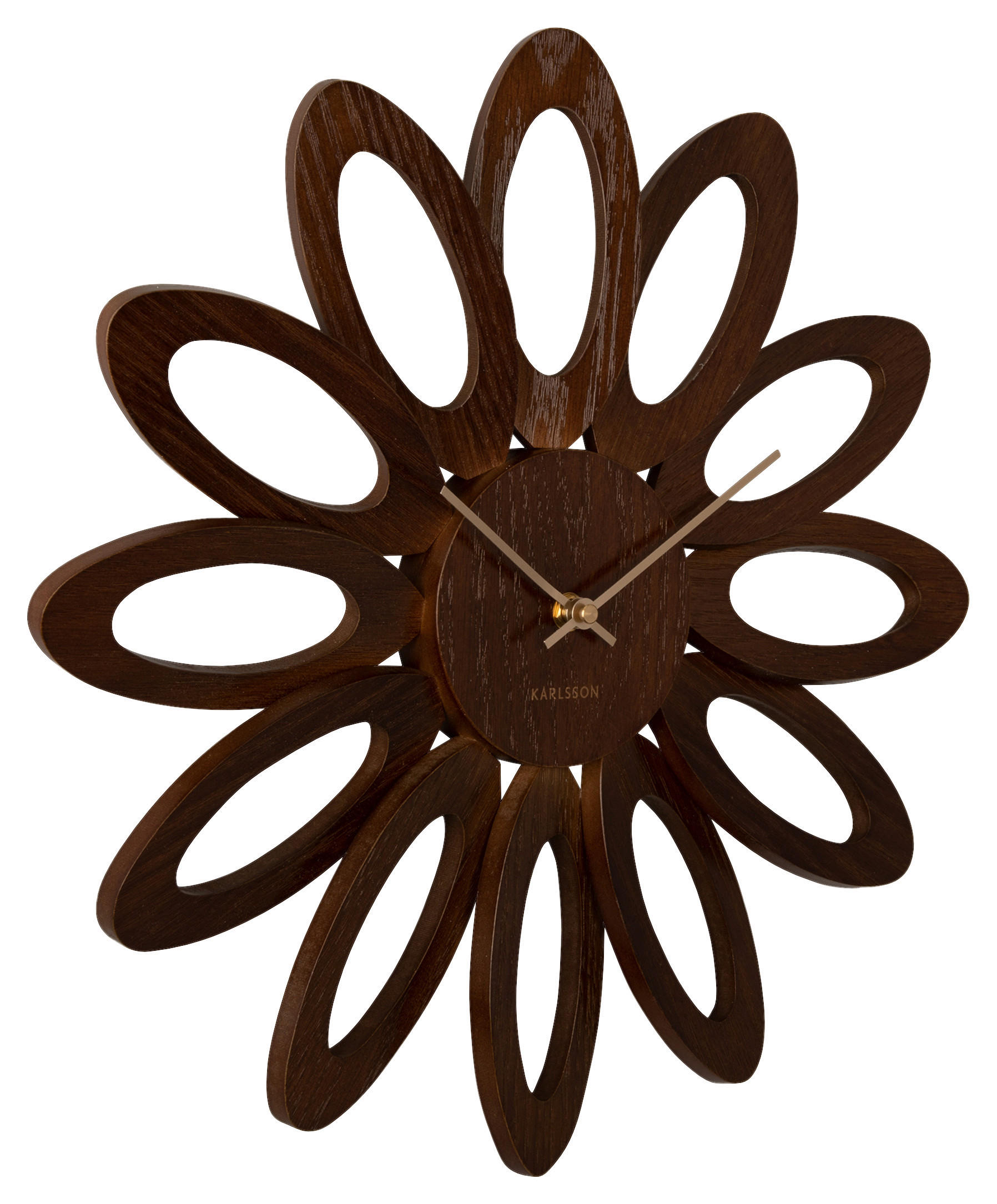 WANDUHR  Braun  - Braun, Basics, Holz (40/40/4cm) - Karlsson