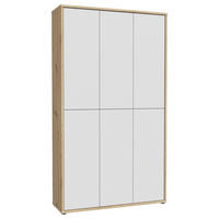 OMARA ZA ČEVLJE svetlo siva, hrast artisan - siva/svetlo siva, Moderno, umetna masa/leseni material (109,2/191,9/34,9cm) - MID.YOU