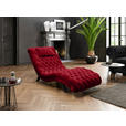RELAXLIEGE Samt Rot  - Rot/Schwarz, Trend, Holz/Textil (73/75/163cm) - Ambia Home