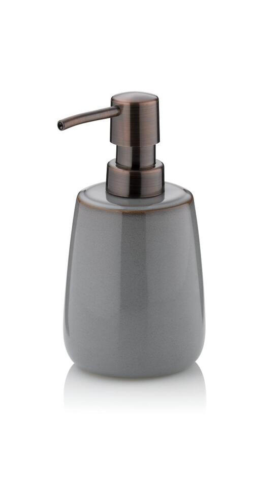 DOZATOR ZA TEČNI SAPUN  plava, siva  keramika  - siva/plava, Konvencionalno, keramika (8/15cm) - Kela