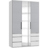 DREHTÜRENSCHRANK 150/236/58 cm 3-türig  - Chromfarben/Hellgrau, MODERN, Holzwerkstoff (150/236/58cm) - MID.YOU