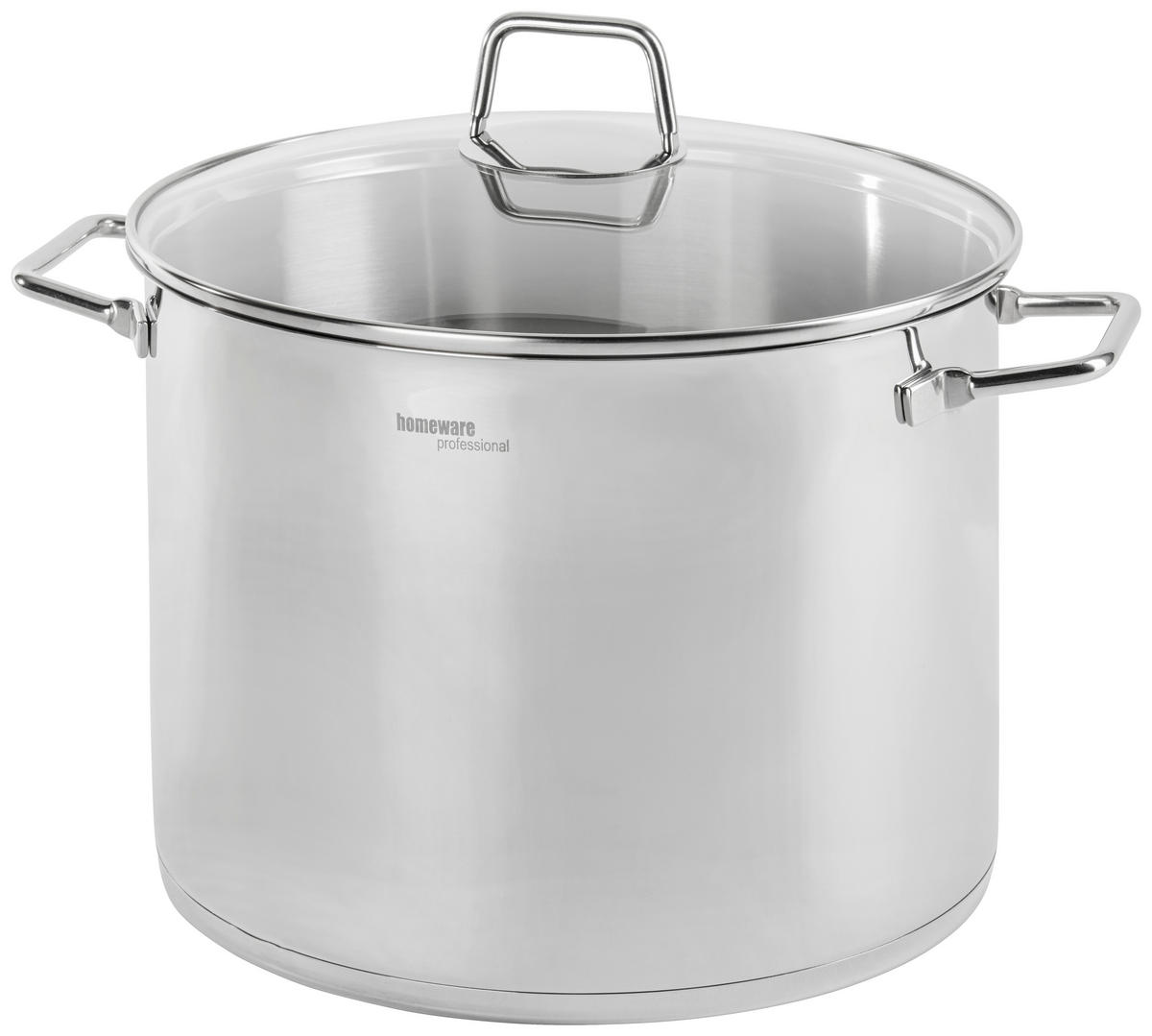 LONAC ZA JUHU  11 l  Perfect Cooking  - boje oplemenjenog čelika/prozirno, Basics, staklo/metal (28/20cm) - Homeware Profession.