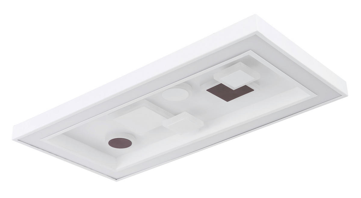 STROPNA LED-SVETILKA  Picture 36 W/4300 lm/3000-6000 K/230 V/ - bela/barve kapučina, Trend, kovina/umetna masa (60/30/7cm) - Novel