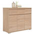 KOMODA, hrast sonoma - aluminij/hrast sonoma, Design, leseni material (120/103/48cm) - Carryhome KOMODA, hrast sonoma - aluminij/hrast sonoma, Design, leseni material (120/103/48cm) - Carryhome