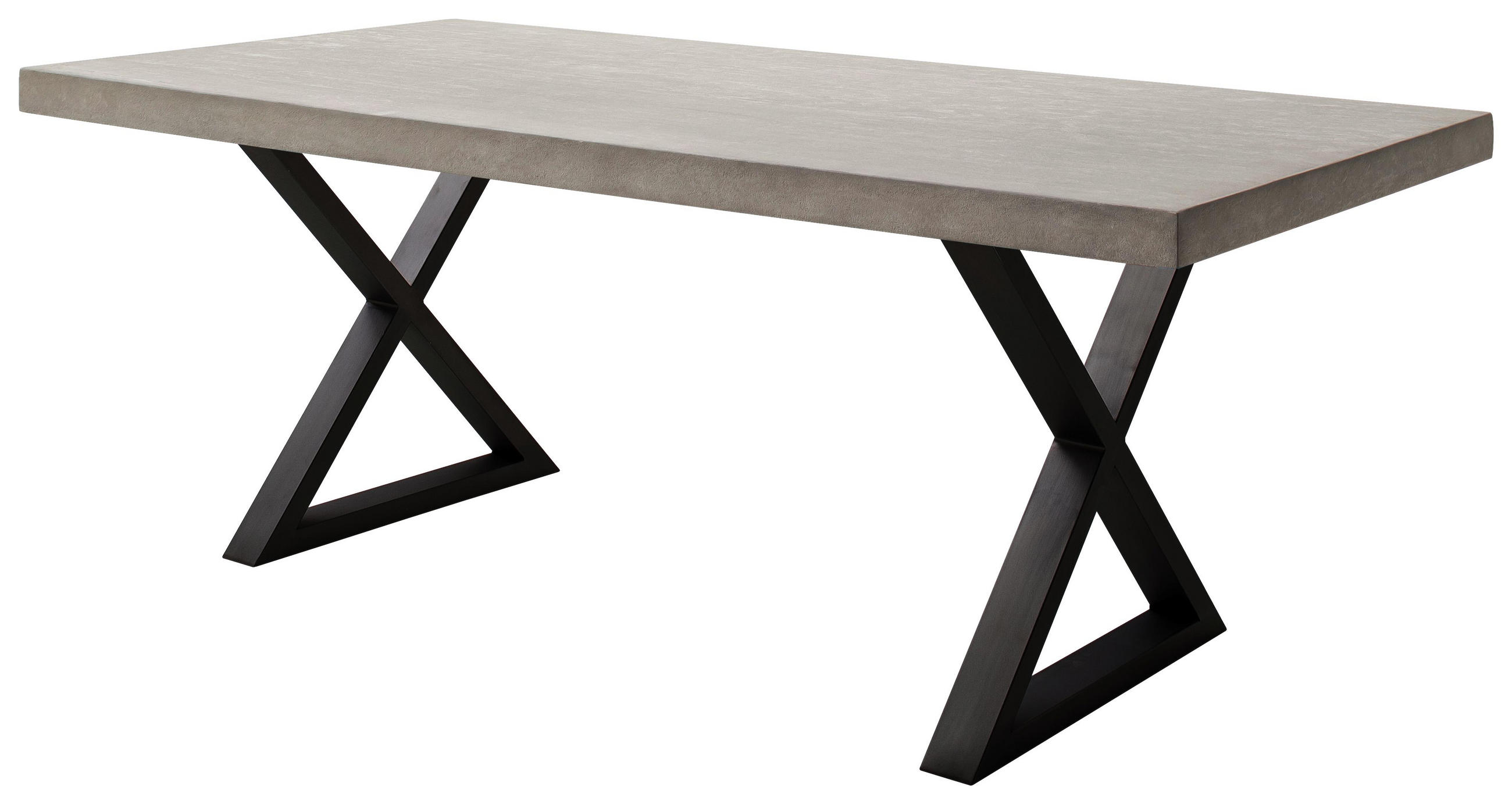 Esstisch in Metall, Holzwerkstoff 200/100/78 cm