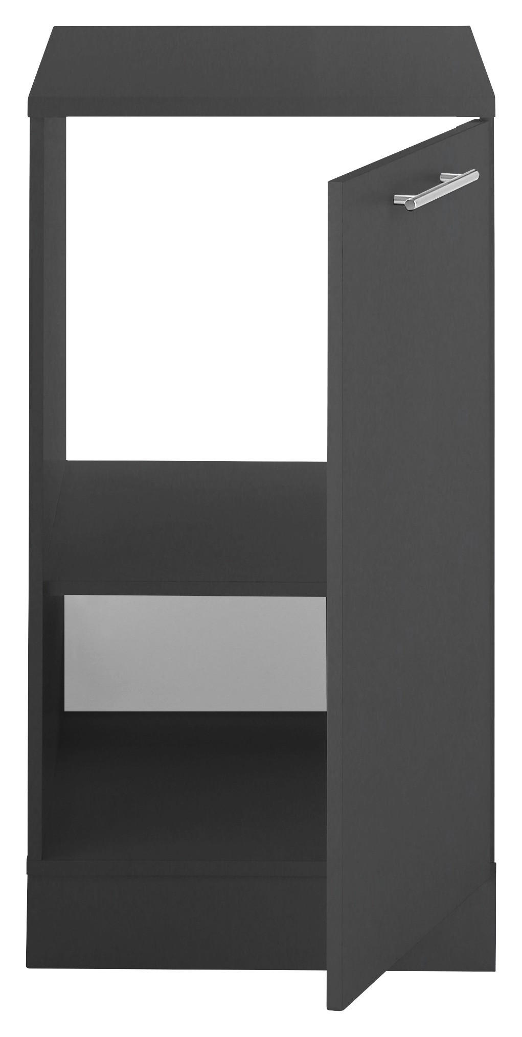 MEHRZWECKSCHRANK 50/93/68 cm  in Anthrazit  - Chromfarben/Anthrazit, Design, Holzwerkstoff/Kunststoff (50/93/68cm)