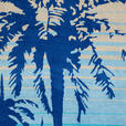 STRANDTUCH GRADO Blau, Beige 90/180 cm  - Blau/Beige, KONVENTIONELL, Textil (90/180cm) - Esposa