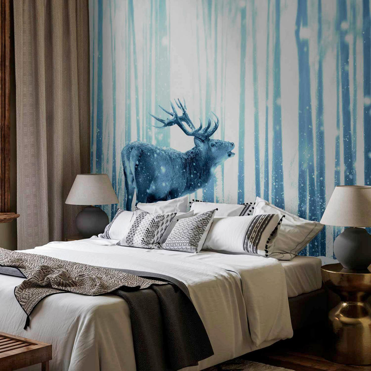 FOTOTAPETE  - Weiß/Hellblau, LIFESTYLE, Textil (100/70cm) - artgeist