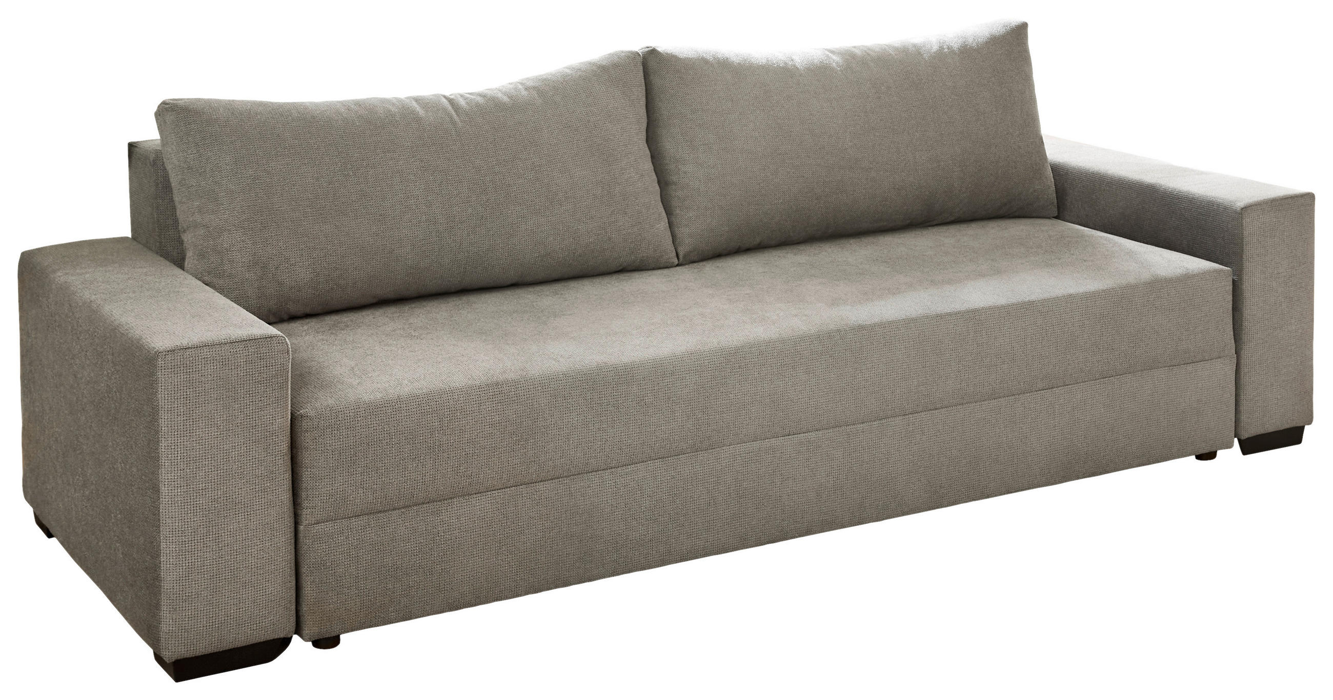 SCHLAFSOFA Webstoff Grau  - Schwarz/Grau, KONVENTIONELL, Kunststoff/Textil (240/72/95cm) - Carryhome