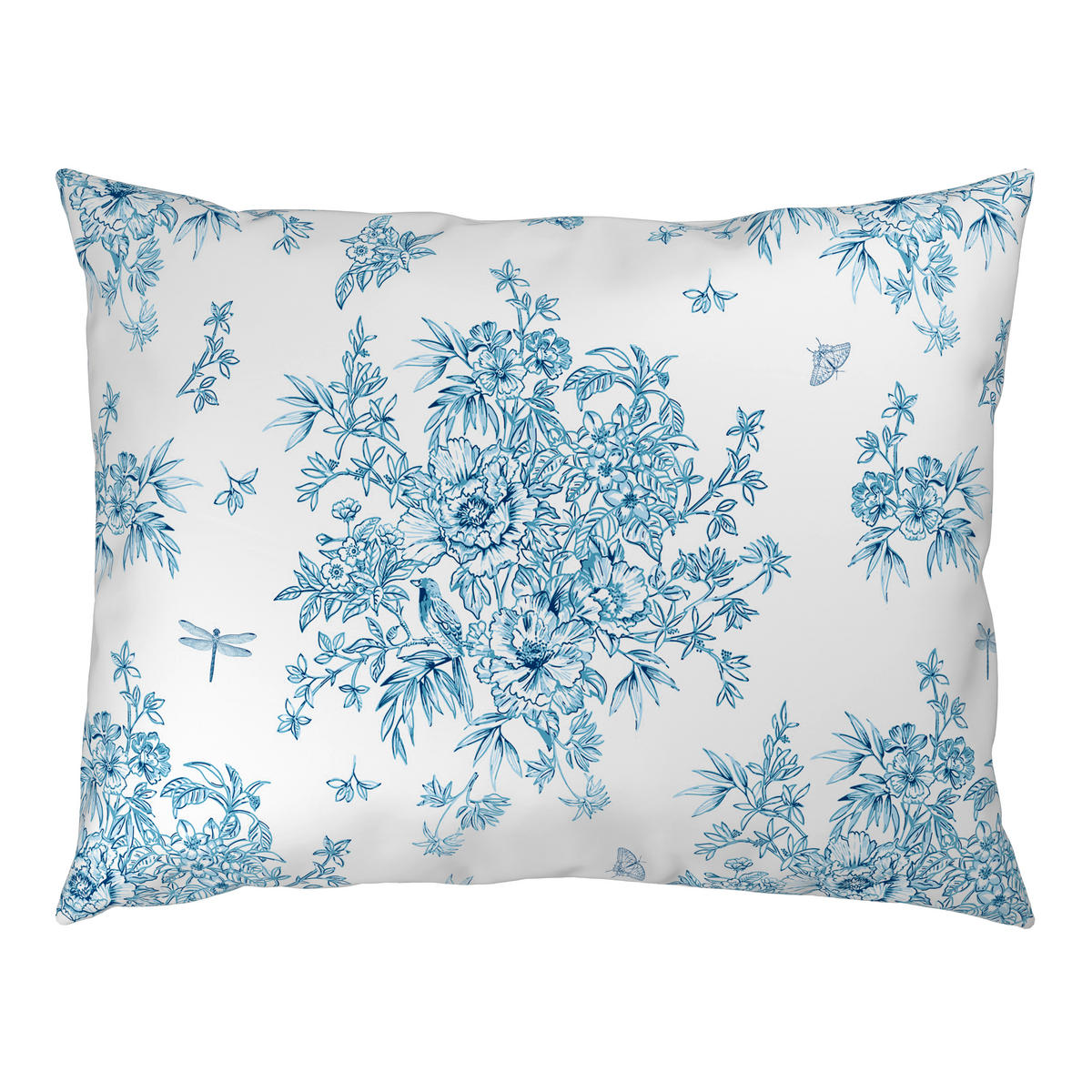 BETTWÄSCHE Satin 140/200 cm  - Blau/Weiß, KONVENTIONELL, Textil (140/200cm) - Esposa