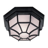 AUSSENWANDLEUCHTE Vermont 27/13/27 cm  - Schwarz, Design, Glas/Kunststoff (27/13/27cm)