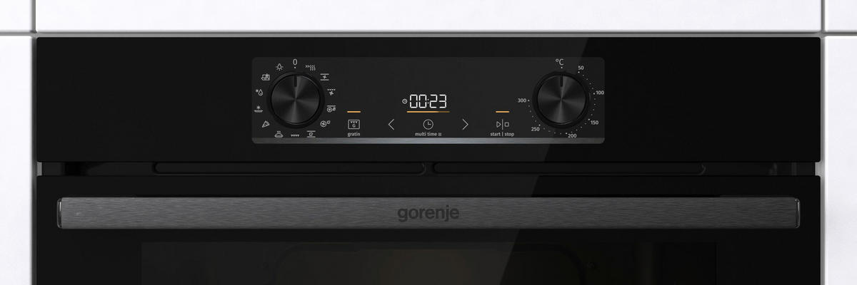 EINBAUBACKOFEN BOS6737E20FBG  - Schwarz, Basics, Metall (59,5/59,5/56,4cm) - Gorenje