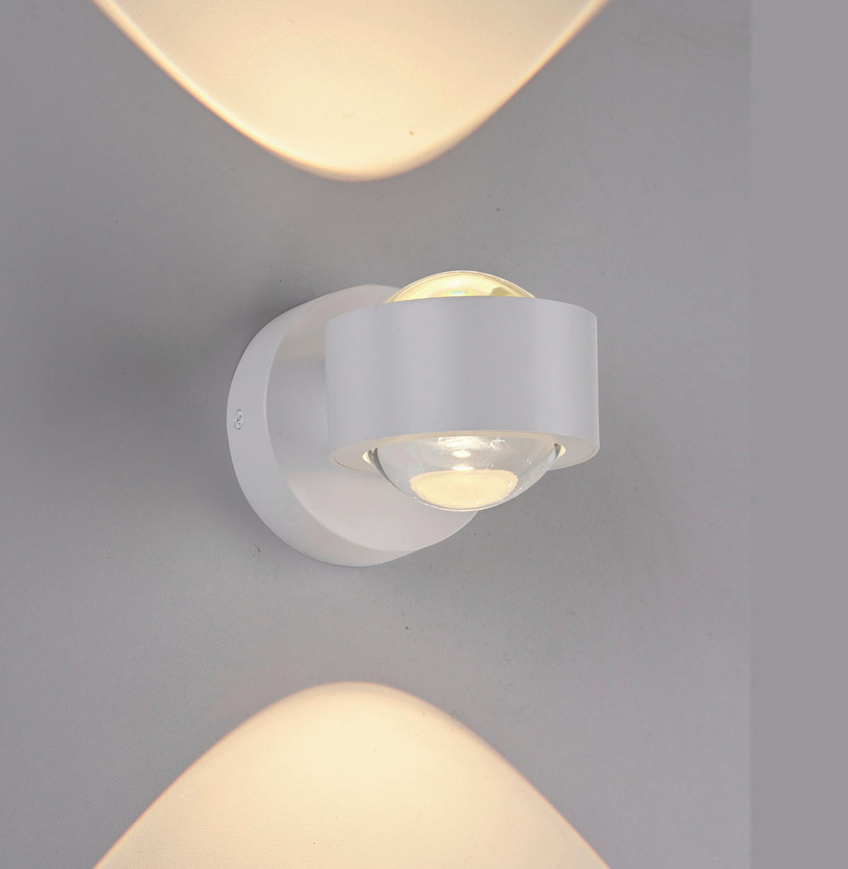 LED-WANDLEUCHTE 12,4/9/9 cm   - Weiß, Design, Kunststoff/Metall (12,4/9/9cm) - Schöner Wohnen