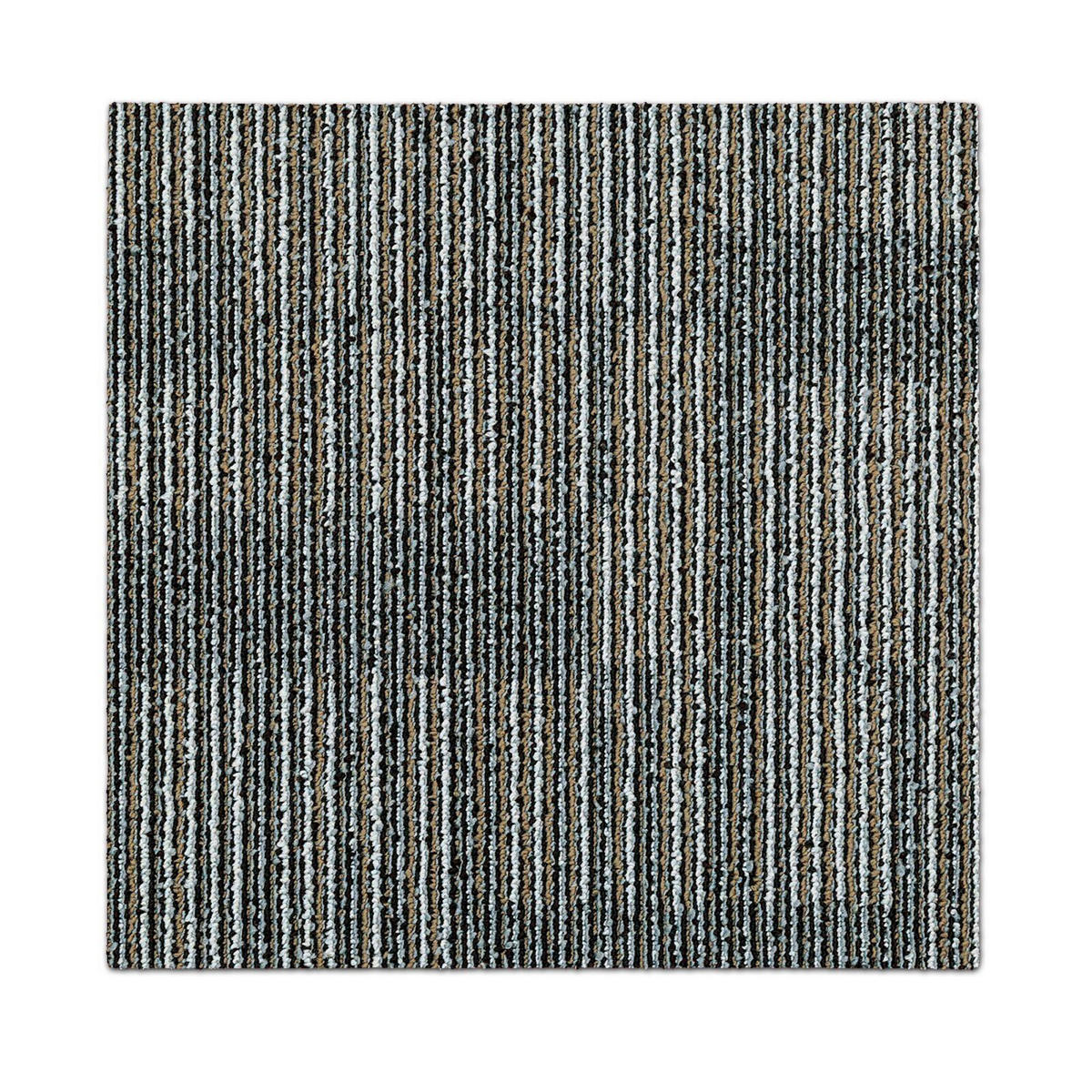 TEPPICHFLIESE Linz 50/50 cm in Braun, Hellblau  - Braun/Hellblau, Basics, Kunststoff (50/50cm) - Esposa